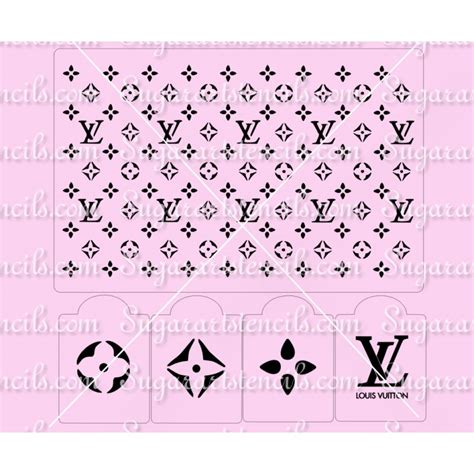 louis vuitton cake stencil for sale|lv stencil download.